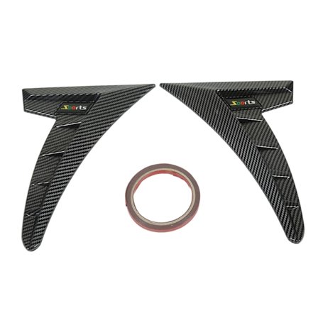 Parin sivu-ilmaventtiilien koristelistaa urheilullisessa TPU-muovissa, korkea kestävyys, universaali sivu-ilmaventtiilien kehys autoon, hiilikuituinen