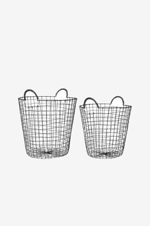 Wikholm Form - Kurv Amarlin S/2 - Svart - Krukker & vaser - Fra Homeroom
