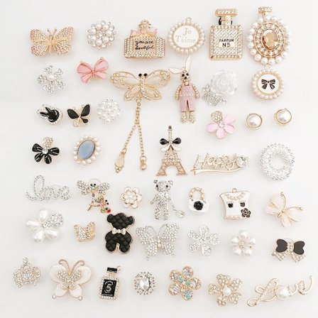 Kvinner - 20 stk skotilbehør for Croc, Designer Croc Charms for jente
