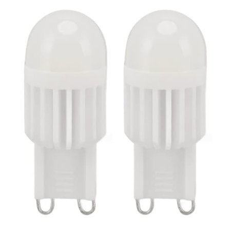 G9 Dæmpbare LED-pærer 2-pak 2W 220V 180LM - 14 perler, dobbeltstiftsokkel til bordlampe, væglampe, lysekrone