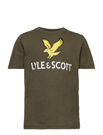 Ss Lyle Eagle Logo T-Shirt T-shirts Short-sleeved Grön Lyle & Scott Junior