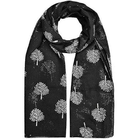 Dam Mullbärsträd Tryckta Scarves Lätt Mode Stor Dam Mjuk Sjal Omlott