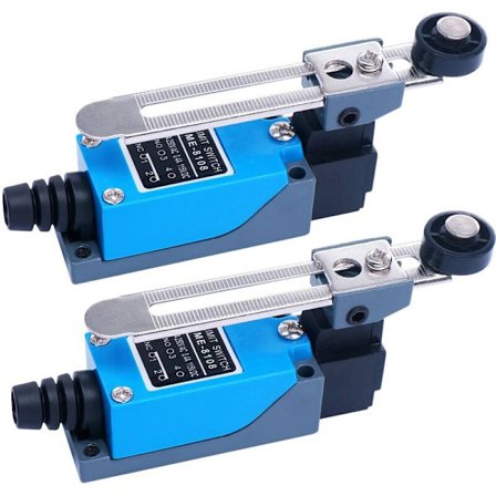 2 stk. ME-8108 Momentær Endestopkontakt, Justerbar Drejearmskontakt NC-NO Til Maskiner og Andet Elektronisk Udstyr ME-8108