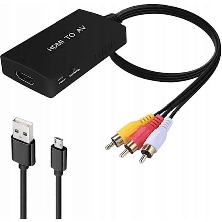 [CA] HDMI til RCA-omformer AV Cinch CVBS 1080 Adapter