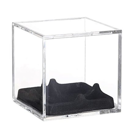 Klar Display Cube Boks Baseball Display Case Akryl Oppbevaringsboks For Signert Baseball[YJD]