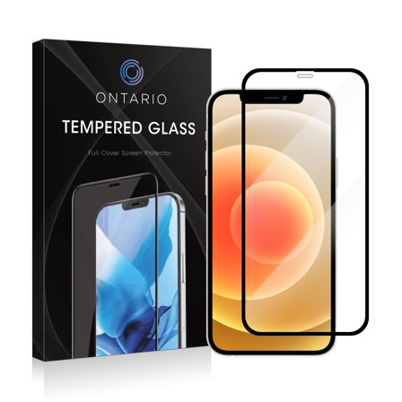 Ontario skjermbeskytter iPhone 12 Mini Svart, herdet glass