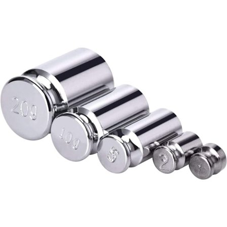 Kalibrointipaino: 1g, 2g, 5g, 10g, 20g, gramman asteikko digitaaliselle vaa'alle