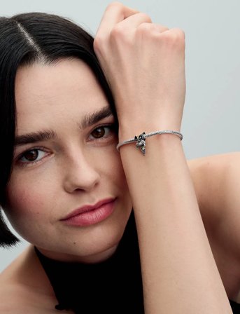 Pandora Marvel Wolverine Sterling Silver Charm With Black, Yellow And Blue Enamel - Black - ONE SIZE