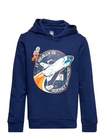 M12010633 - Sweat Hoodie Hettegenser Genser Marineblå LEGO Kidswear*Betinget Tilbud