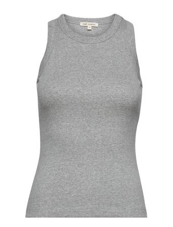 Esblossom Racerback Rib Tank - Gots Grey Esme Studios