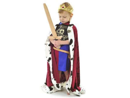 DEN GODA FEN Maskeraddräkt Kungamantel 4-8år - Lyreco - Skola och förskola - Lekmaterial - Maskeraddräkter