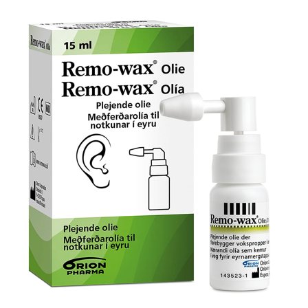 Remo-wax Olie ørespray 15 ml, Medicin & Pleje, Ører, Ørerens