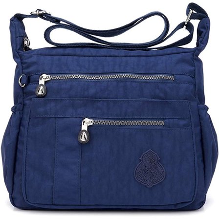 Crossbody taske til kvinder Nylon Vandtæt skuldertaske Messenger taske Letvægts lommebøger