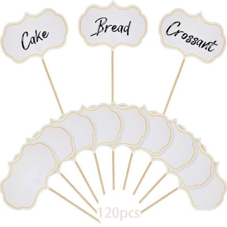 120 st Muffinsplock Tomma Tandpetarflaggor Bufféetiketter[qb] 120 st