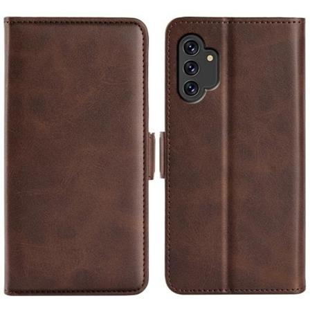 Samsung Galaxy A13 4G Fodral Magnetisk Stängning Brun