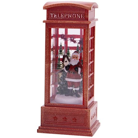 Juletelefonboks Lysende Lanterne Julsnølykt til julebord Stue Studiedekorasjon