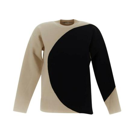 Tory Burch, Round-neck Knitwear Beige, Dames, Maat:S