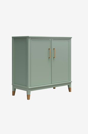 Dorel Home - Skap med 2 dører i Mdf Westerleigh - Grønn - Kommoder - Fra Homeroom