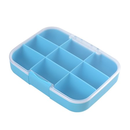 Ugentlig Pilleæske Medicindispenser BLÅ