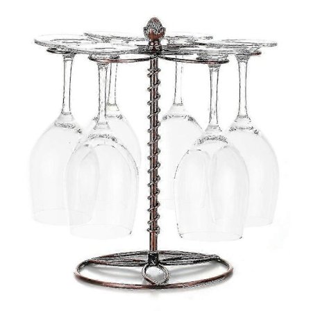 Vinglasställ, Torkställ för rödvinsglas, Glasställ 6 Vinglas Förvaringsställ (fristående)