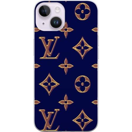 Apple iPhone 15 Cover / Mobilcover - Mørkeblå LV