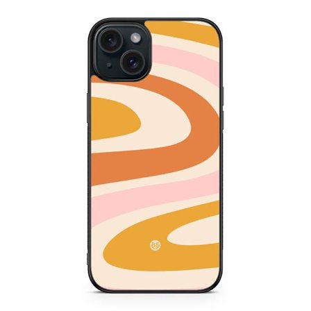 Bjornberry Skal iPhone 15 Plus - Orange 70-tal