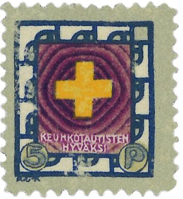 Finland 1915 - Jul - Lape 4 - Gult kors