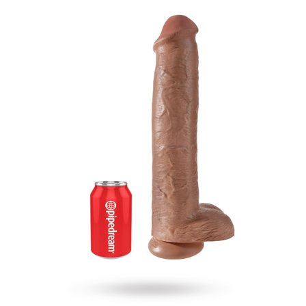 King Cock: Cock with Balls 42 cm - Tan - Sexleker Vuxen: Vibrator, dildo & massajestaver