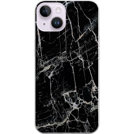 Kompatibelt Mobilskal till Apple Apple iPhone 15 Plus Marmor Svart