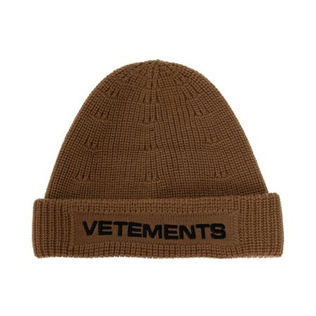 Vetements, Beanie Bruin, Dames, Maat:ONE Size
