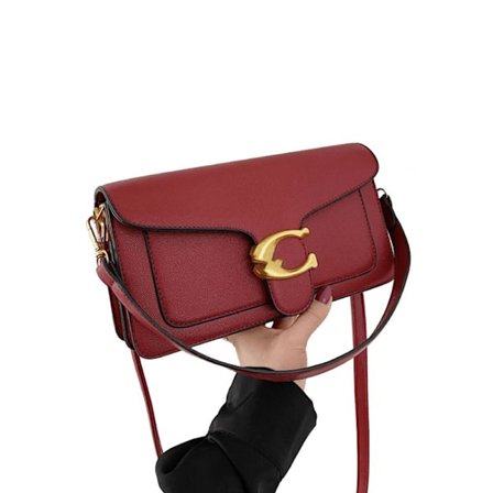 Ny Caviar Läder Mini Fyrkantig Crossbody Väska Dam Mode Topphandtag Axelväska