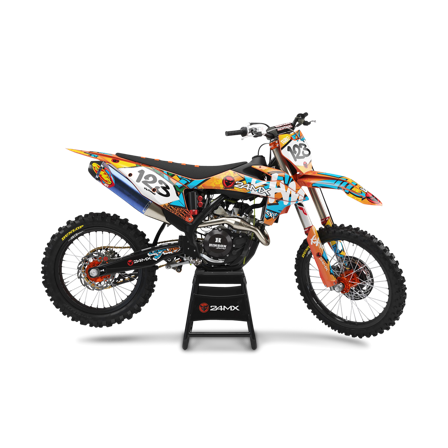 Juego de Adhesivos Completo 24MX Grafiti + Adhesivos Portanúmeros - Yamaha WR 450F 2003-2026
