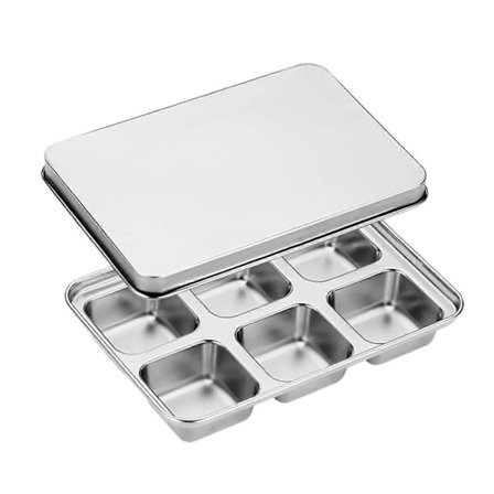 Isterningebakke i rustfrit stål til fryser Genanvendelige køleblokke til vin og drikkevarer (FMY)