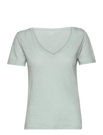 Vintage Cotton V-Neck Tee Green J.Crew