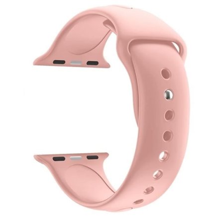 [Kompatibel Apple iWatch 44 mm] Armbånd Silikone Rose Blød Størrelse S-M Sport Unisex Erstatning Ur