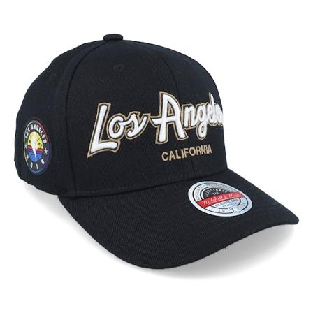 Mitchell & Ness - NBA Nero adjustable Cappellino - Hatstore Exclusive x Los Angeles Script & Patches Black Adjustable @ Hatstore