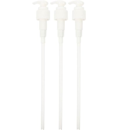 3 kpl pumppujen vaihtopäitä suihkugeeli-, shampoo- ja puhdistusvaahtopulloihin