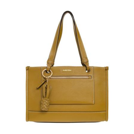 See by Chloé, Cecilya shoulder bag Groen, Dames, Maat:ONE Size,leer,print