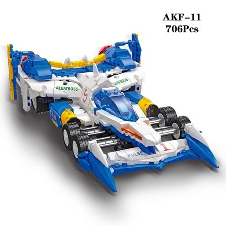 Jiestar Moc Aoi Zard Formula High-tech One NP-1 F1 Super Speed Racing Car
