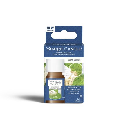 Yankee Candle Ultrasonic Aroma Diffuser Clean Cotton Refill 10ml - Profumo per Diffusore