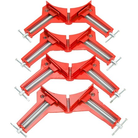 4 stk. 90 graders retvinklede klemmer DIY træbearbejdning håndværktøj