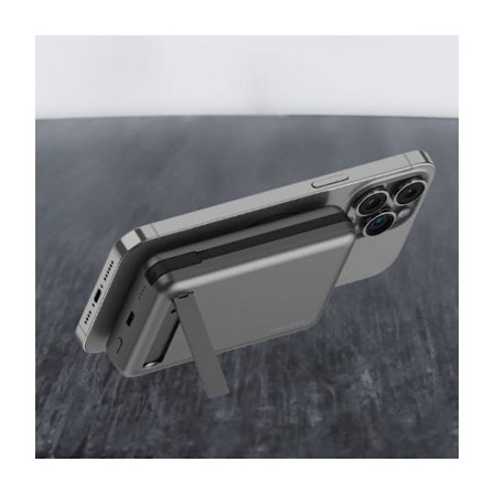 Extern batteri - power bank för telefon Energea MagPac Pro Plus 10 000 mAh Qi2 Magsafe induktiv PowerBank grå