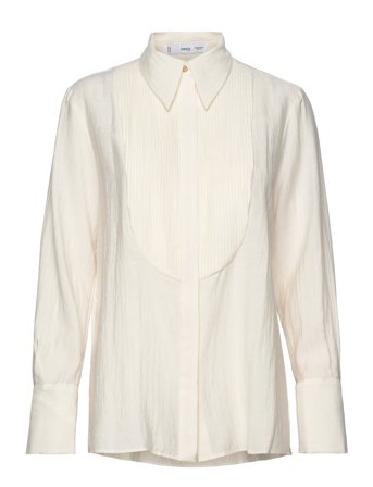 Mango | Fluid Shirt With Contrasting Panel | M
