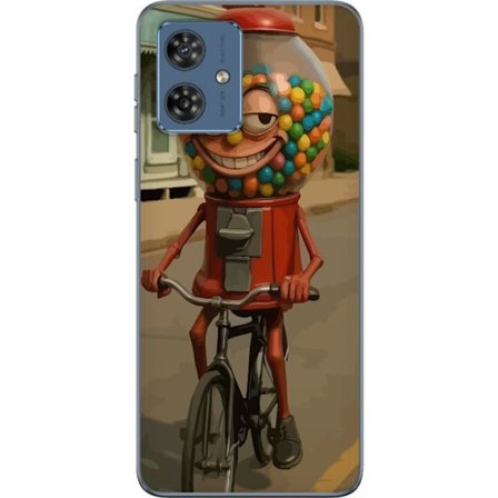 Kompatibel Mobilcover til Motorola Moto G54 Italian Brainrot godismaskin – Tuggummimaskin cyklar i retrostil