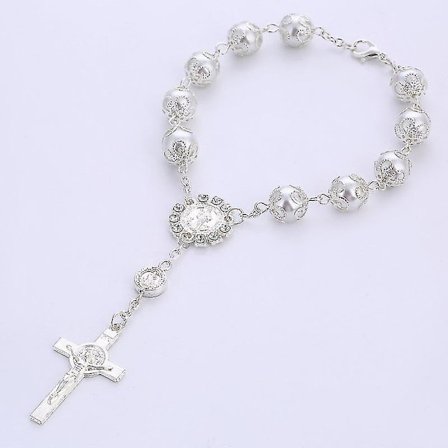 Bilkors Rosenkrans til bakspejl, bil spejl hængende auto rosenkrans bakspejl vedhæng bil hængende tilbehør, 2stk