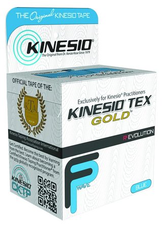 Kinesio Tape FP Gold (5 meter) Blue, Medicin & Pleje, Støttebind, Kinesiotape