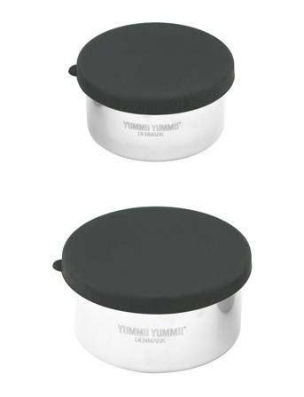 Bento Rounds Small/Medium - Set W/ 2 Silver Yummii Yummii