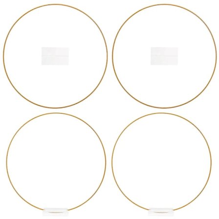 Metallirenkaat askarteluun Makramee-vanne Seinäkoriste Kodin sisustus Rauta Akryyli Pyöreä tyyli 4 kpl