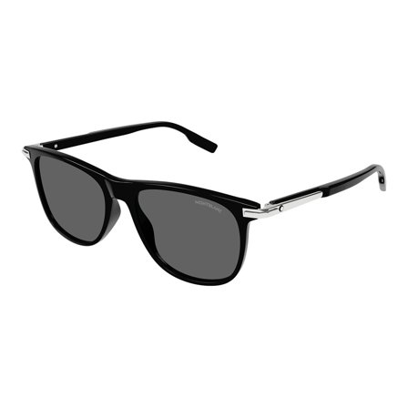 Montblanc -Aurinkolasit - Black Rectangular - Mont Blanc MB0216S 001 5616