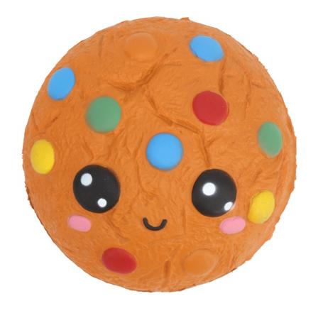 Klemmekake-leker, myke, søte tegneserie-sjokolader, kjeks, sakte stigende stressavlastende leketøy, gult